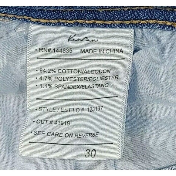 KanCan Maurices Denim Jeans Womens 30 Flare Raw Hem Mid Rise Stretch - Picture 13 of 16
